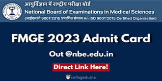 FMGE 2023 Admit Card Out @nbe.edu.in, Exam on July30; Check Direct Link Here